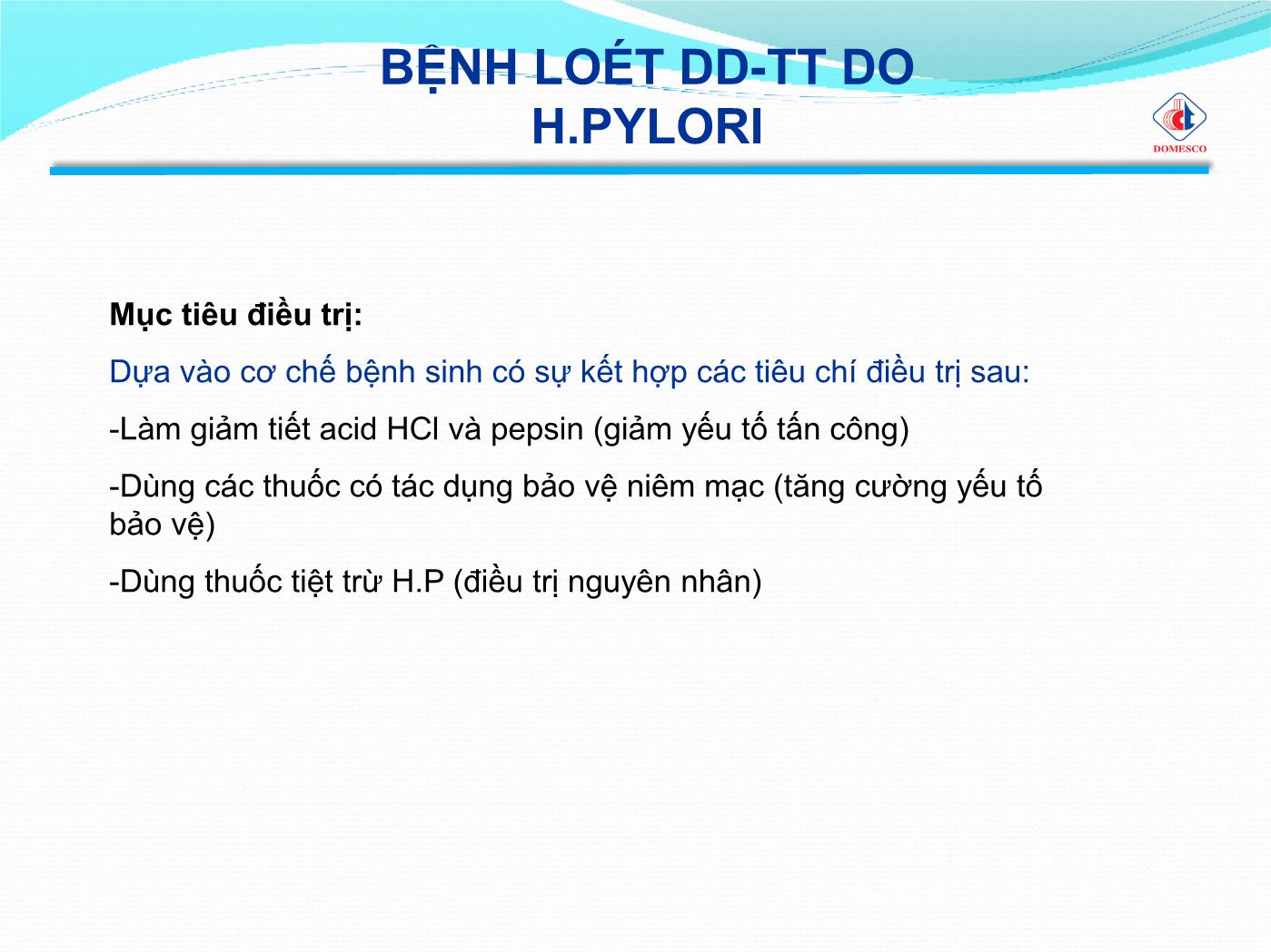 Bài giảng Kháng Acid & chống loét tiêu hóa - Phạm Thị Ngọc Điệp trang 10