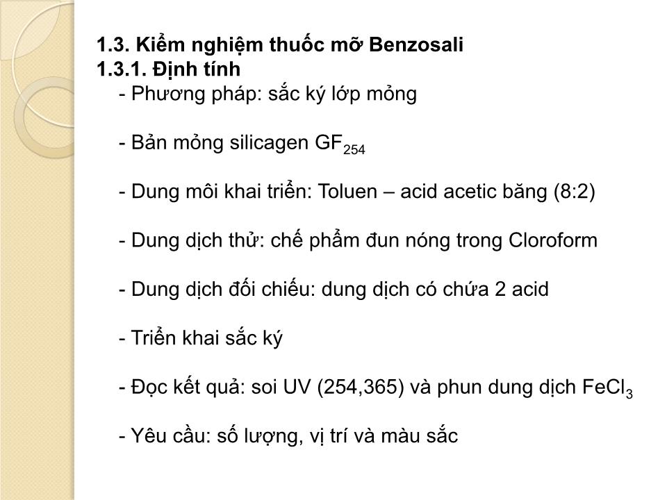 Kiểm nghiệm thuốc mỡ Benzosali - Hoàng Việt Dũng trang 10