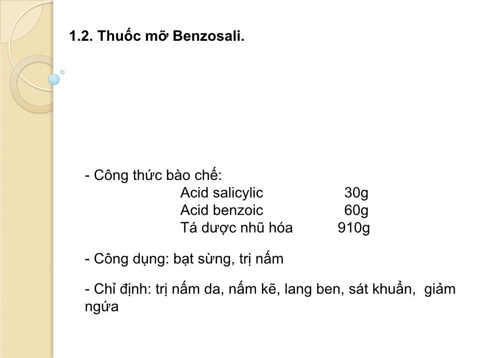 Kiểm nghiệm thuốc mỡ Benzosali - Hoàng Việt Dũng trang 3