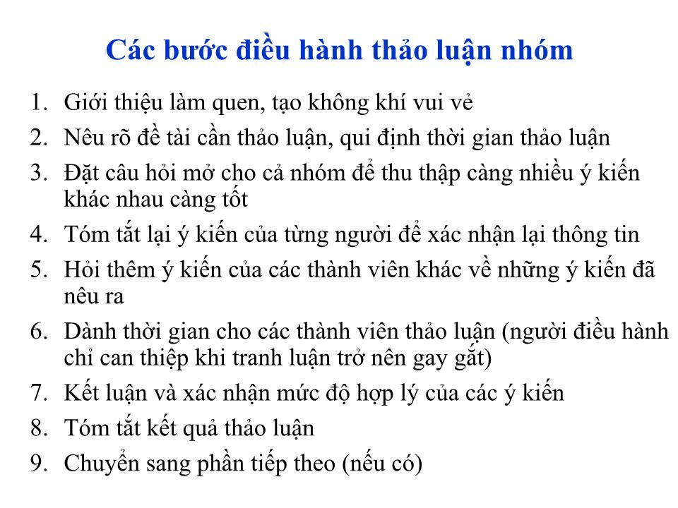 Kỹ năng điều hành nhóm trang 5