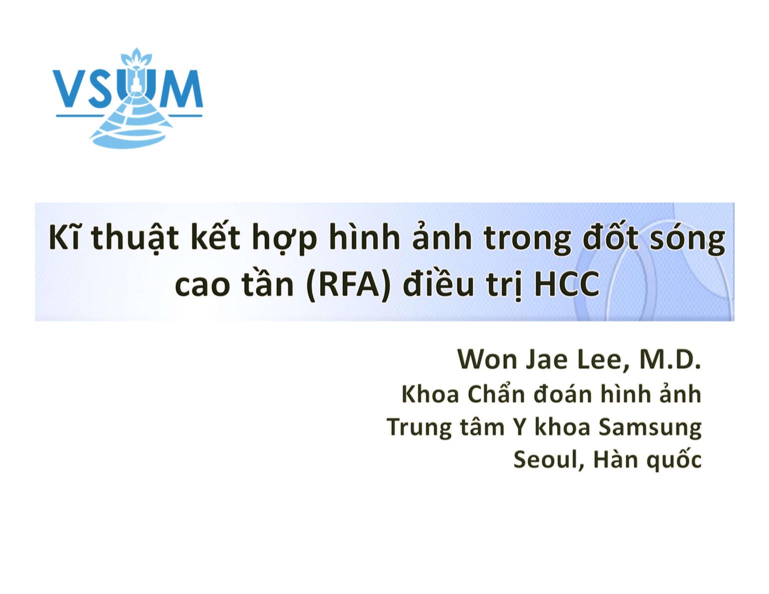 Kĩ thuật kết hợp hình ảnh trong đốt sóng cao tần (RFA) điều trị HCC trang 1