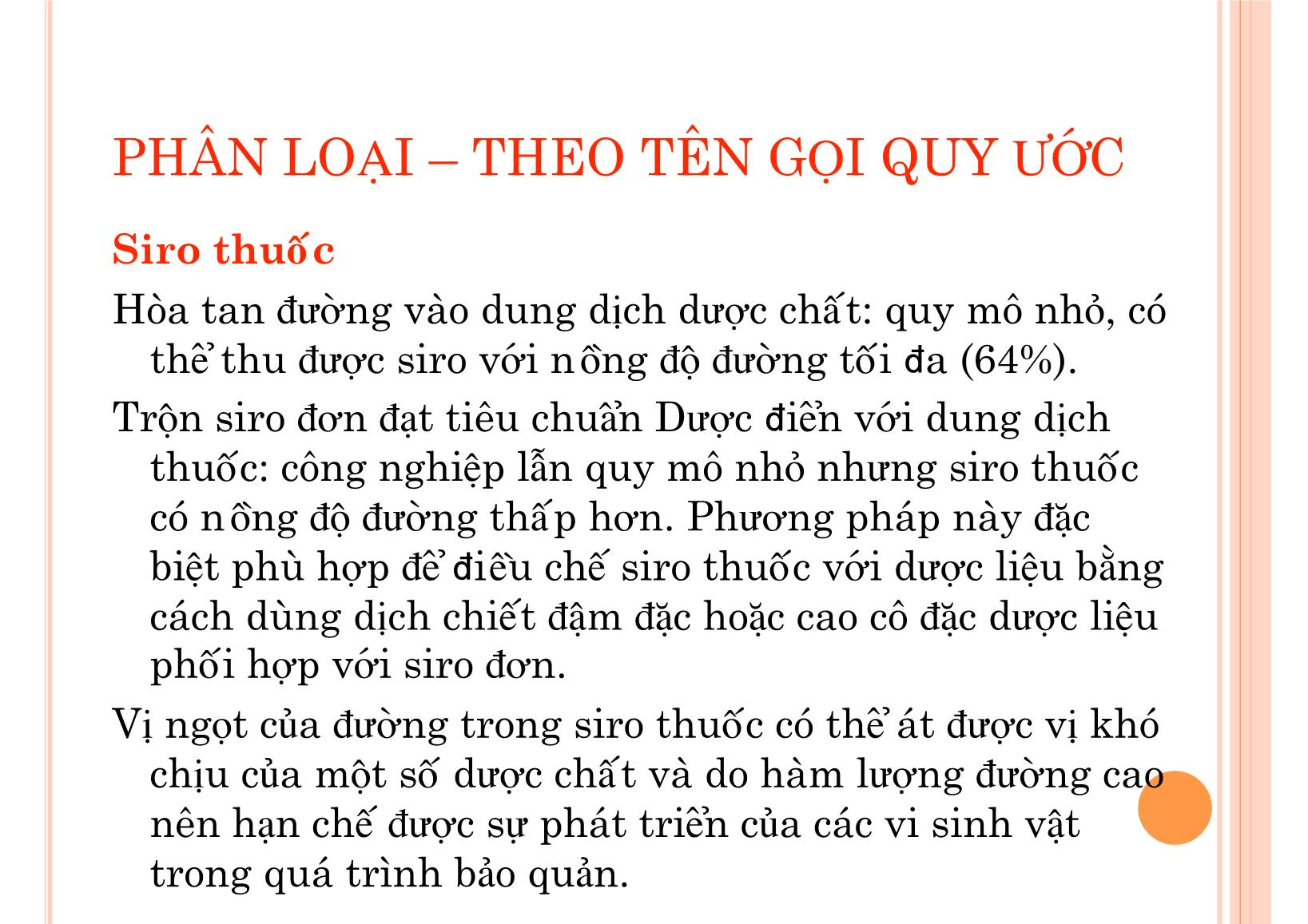 Bài giảng Kỹ thuật bào chế dung dịch thuốc - Trần Văn Thành trang 10