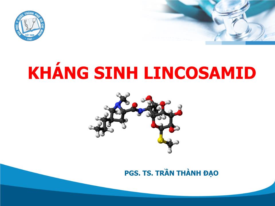 Kháng sinh Lincosamid - Trần Thành Đạo trang 1