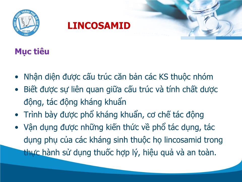 Kháng sinh Lincosamid - Trần Thành Đạo trang 2