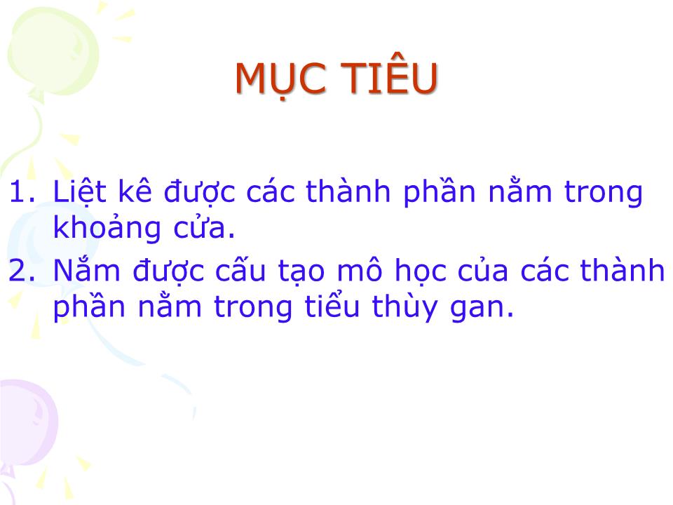 Bài giảng Mô học gan - Trần Kim Thương trang 3