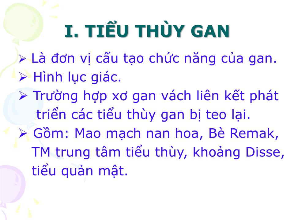 Bài giảng Mô học gan - Trần Kim Thương trang 5