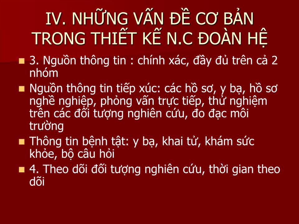 Bài giảng Nghiên cứu đoàn hệ Cohort Studies - Lê Hoàng Ninh trang 10