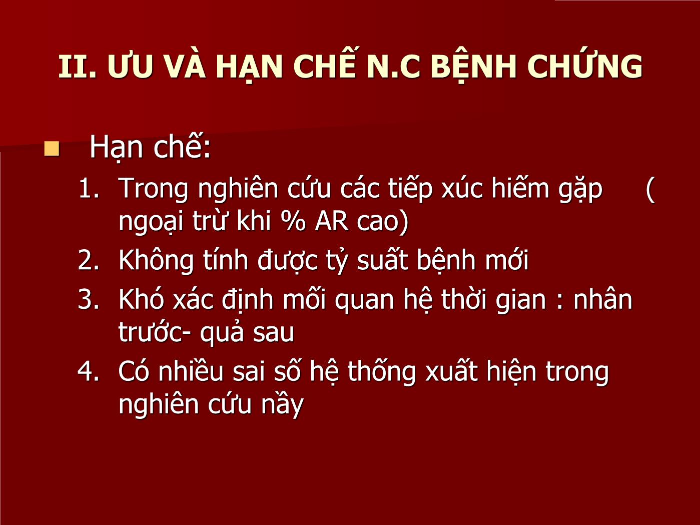 Đề tài Nghiên cứu bệnh - Chứng Case – Control studies - Lê Hoàng Ninh trang 5