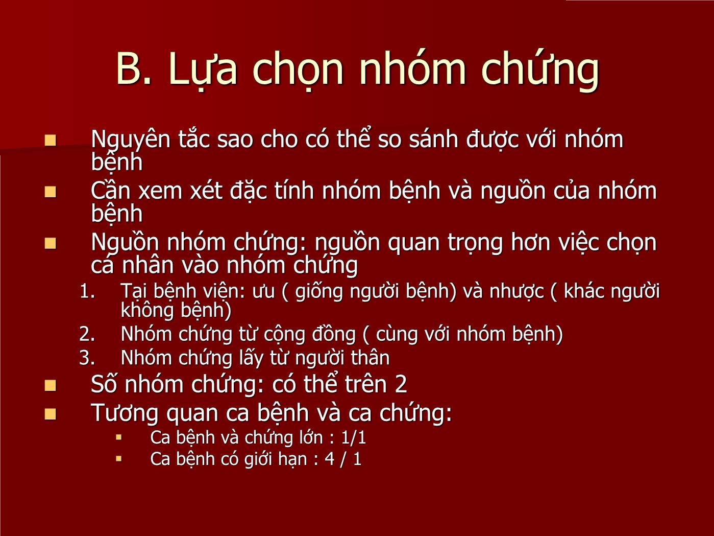 Đề tài Nghiên cứu bệnh - Chứng Case – Control studies - Lê Hoàng Ninh trang 8