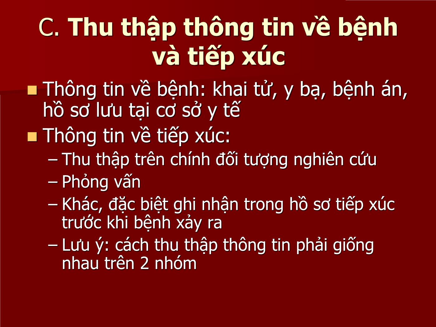 Đề tài Nghiên cứu bệnh - Chứng Case – Control studies - Lê Hoàng Ninh trang 9