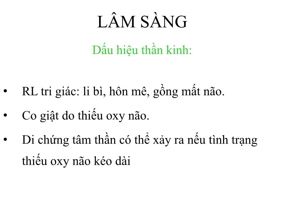 Bài giảng Ngạt nước - Bùi Quốc Thắng trang 10