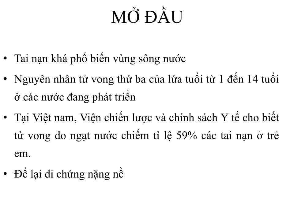 Bài giảng Ngạt nước - Bùi Quốc Thắng trang 2