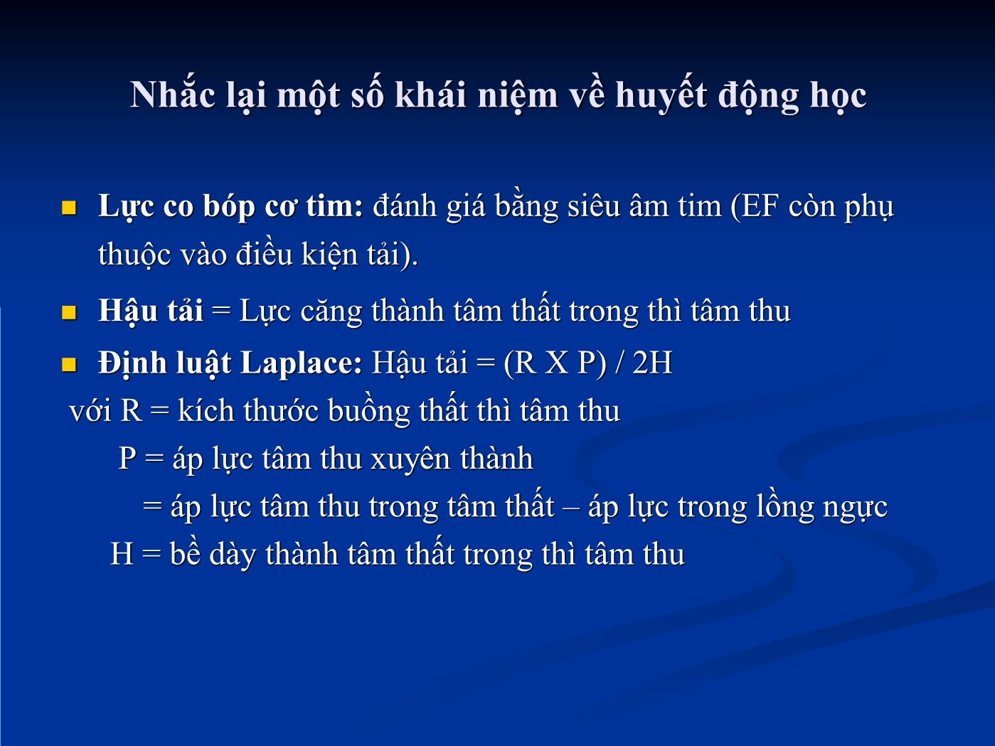 Đề tài Theo dõi huyết động trong hồi sức tim mạch - Hồ Huỳnh Quang Trí trang 5