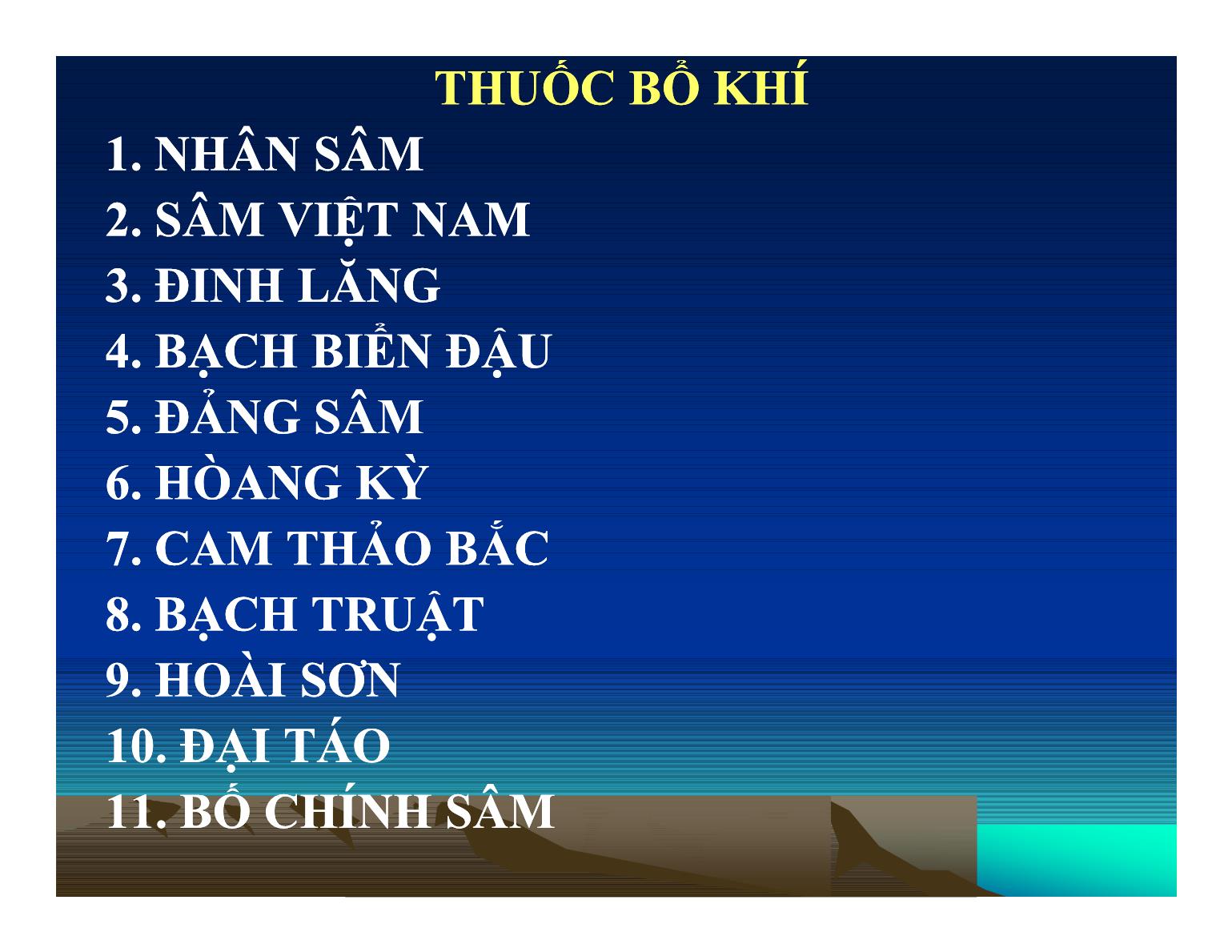 Bài giảng Thuốc bổ dưỡng trang 9