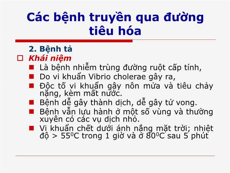 Bài giảng Phòng chống các bệnh dịch trong trường học trang 6