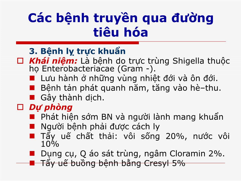 Bài giảng Phòng chống các bệnh dịch trong trường học trang 8