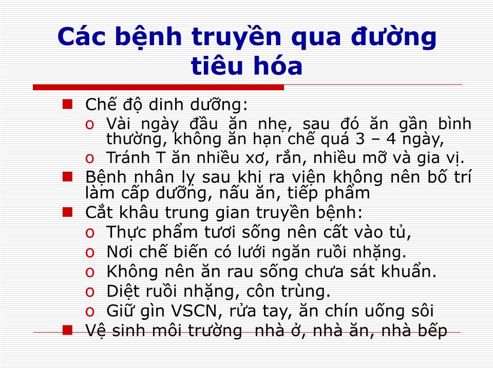 Bài giảng Phòng chống các bệnh dịch trong trường học trang 9