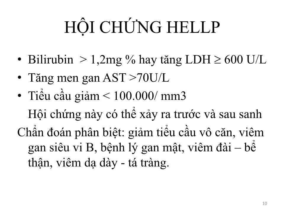 Bài giảng Rối loạn cao huyết áp trong thai kỳ - Võ Thị Thu Thủy trang 10