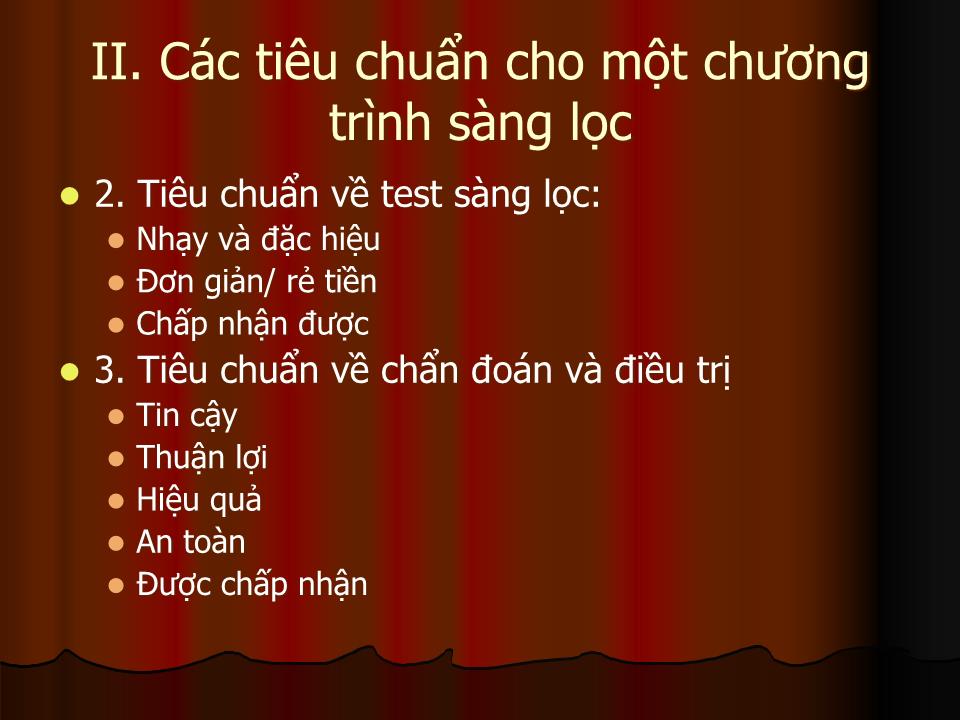 Bài giảng Sự sàng lọc bệnh - Lê Hoàng Ninh trang 5