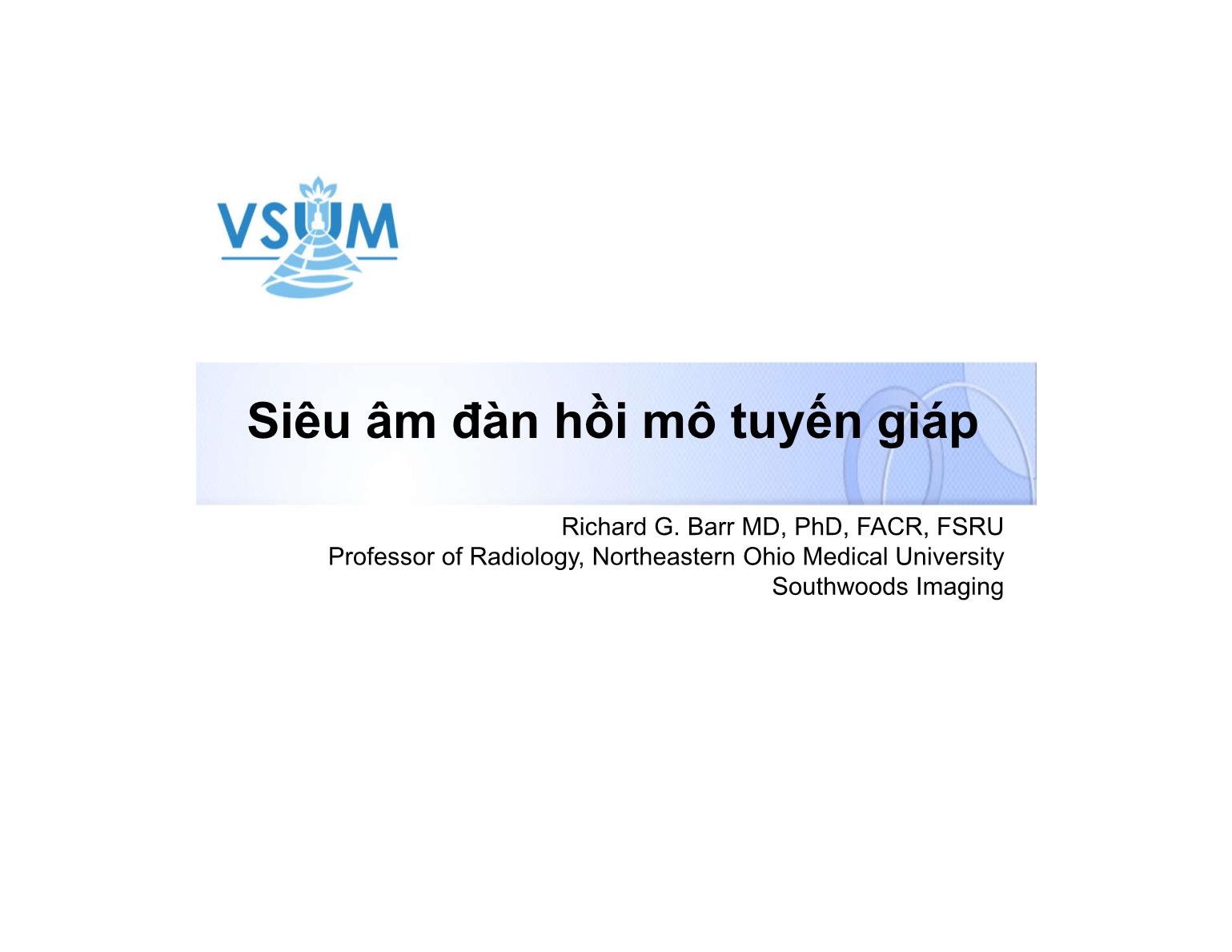 Siêu âm đàn hồi mô tuyến giáp trang 1