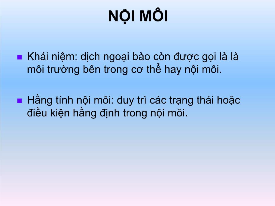 Bài giảng Sinh lý dịch cơ thể trang 8