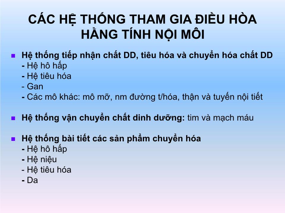 Bài giảng Sinh lý dịch cơ thể trang 9