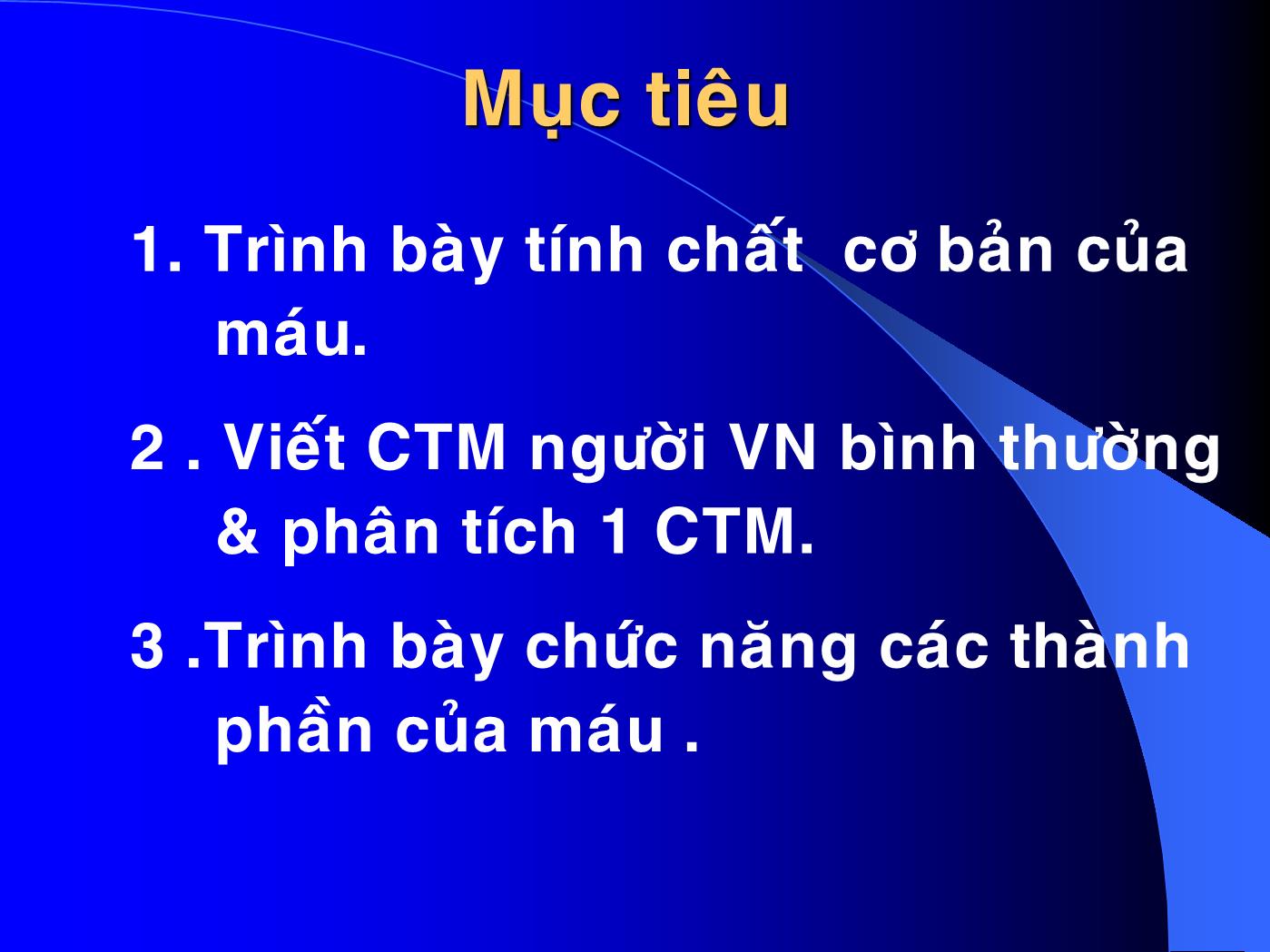 Bài giảng Sinh lý máu - Trần Thị Liên Minh trang 2