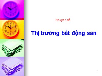 Chuyên đề Thị trường bất động sản