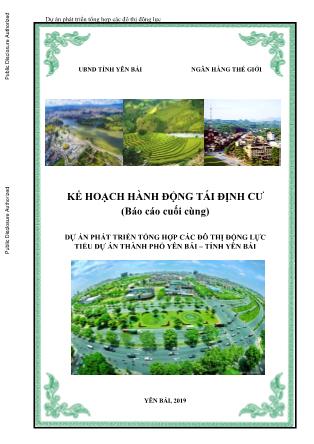 Dự án phát triển tổng hợp các đô thị động lực. Tiểu dự án thành phố Yên Bái - tỉnh Yên Bái