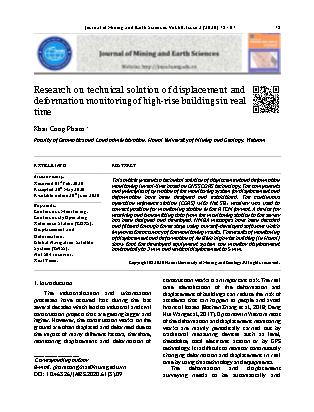 Research on technical solution of displacement and deformation monitoring of high-Rise buildings in real time