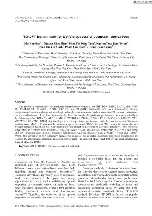 TD-DFT benchmark for UV-Vis spectra of coumarin derivatives