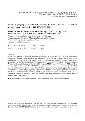 Thềm lục địa Việt Nam theo Công ước Liên Hiệp Quốc về Luật biển năm 1982 (UNCLOS 1982)