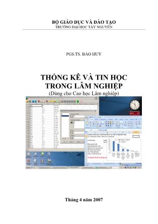 Thống kê và tin học trong lâm nghiệp