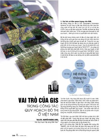 Vai trò của GIS trong công tác quy hoạch đô thị ở Việt Nam