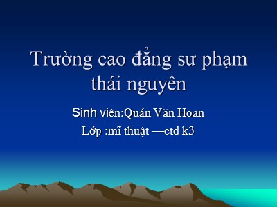Bài 14: Thường thức mĩ thuật: Một số tác giả, tác phẩm tiêu biểu của mĩ thuật Việt Nam giai đoạn 1954 - 1975