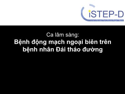 Đề tài Bệnh động mạch ngoại biên trên bệnh nhân Đái tháo đường